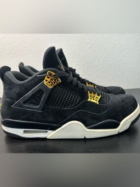 Nike Air Jordan 4 Retro Black/Gold Suede